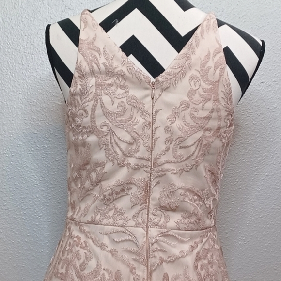 XSCAPE Fairy Lace Floral Embroidered Fit & Flare Dress - Picture 7 of 15